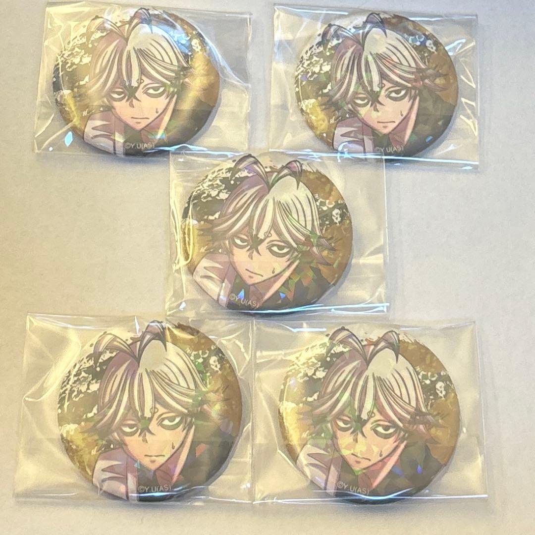 現地購入 ツリビレ 桃源暗鬼 ホログラム缶バッジ ロクロ メイド マズル