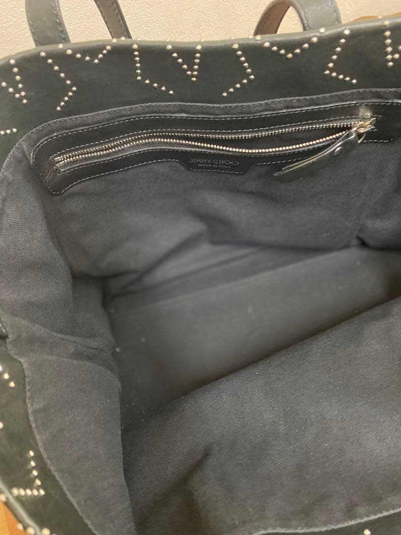 ジミーチュウ　ソフィアM スタッズ　スター　黒革製