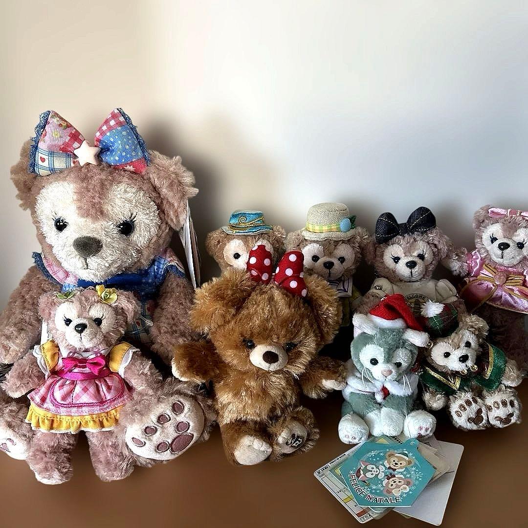 シェリーメイ　ダッフィ　ジェラトーニ　ぬいぐるみ　ぬいぐるみバッジ　ストラップ