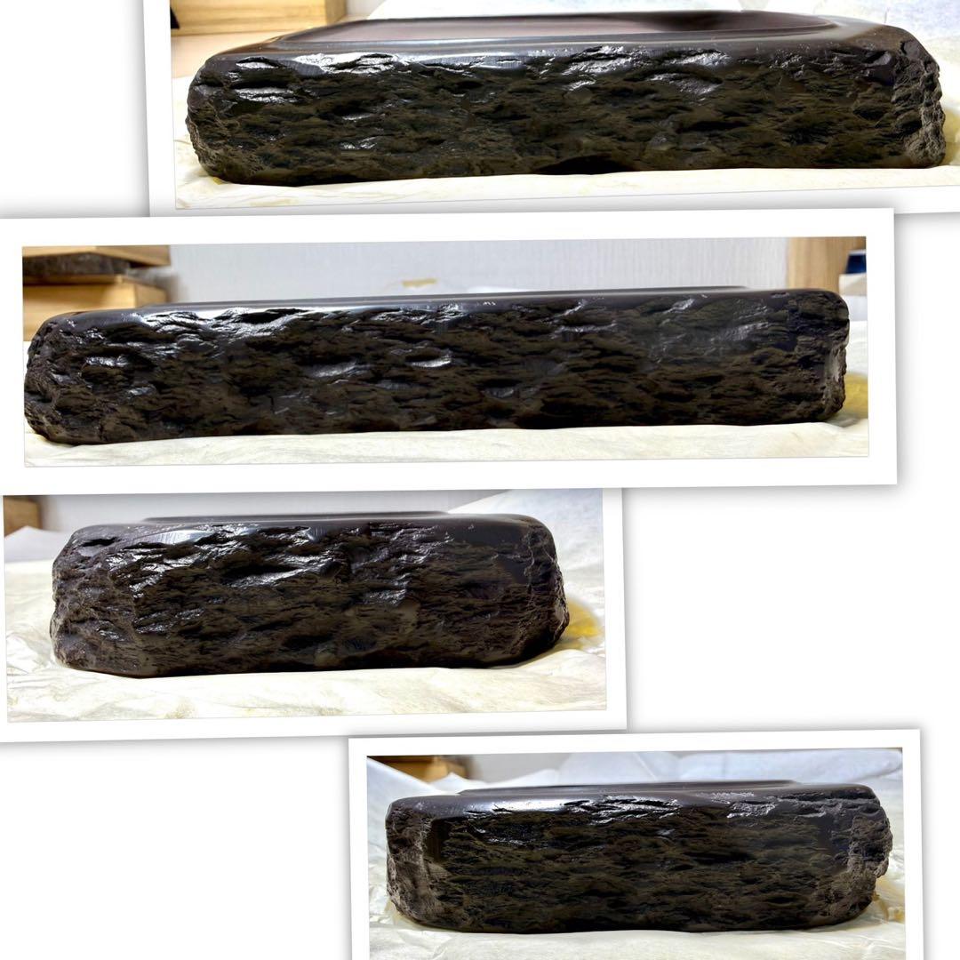 未使用 箱付き 赤間硯 赤間紫金石 昭竜山作 約3キロ