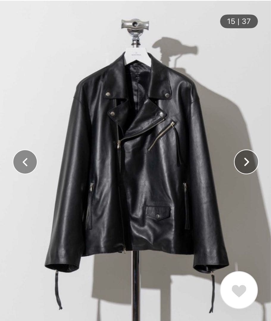 値下げ交渉可能 ラムレザープライムオーバーダブルライダースジャケット