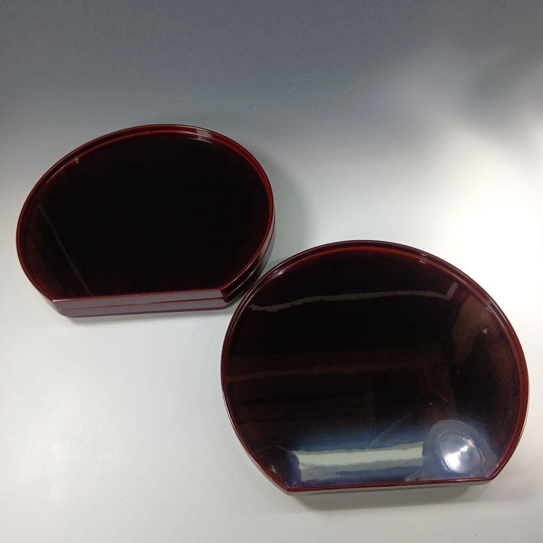 輪島塗　半月卓上膳　5枚　共箱