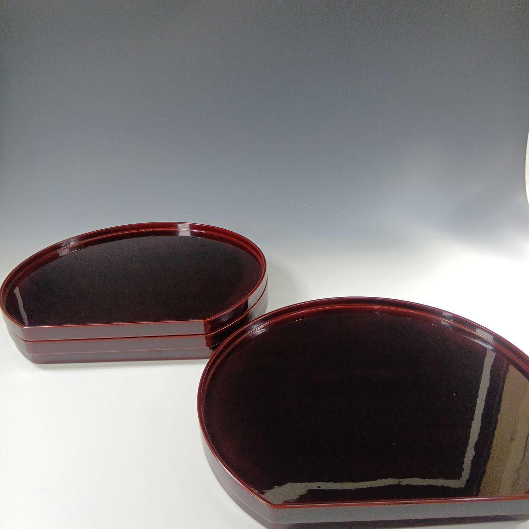 輪島塗　半月卓上膳　5枚　共箱