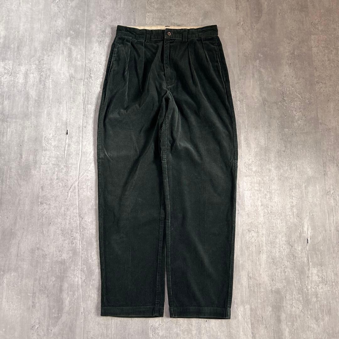 ポロラルフローレン ポロコーズ 太畝コーデュロイ 深緑 W30 ドミニカ製