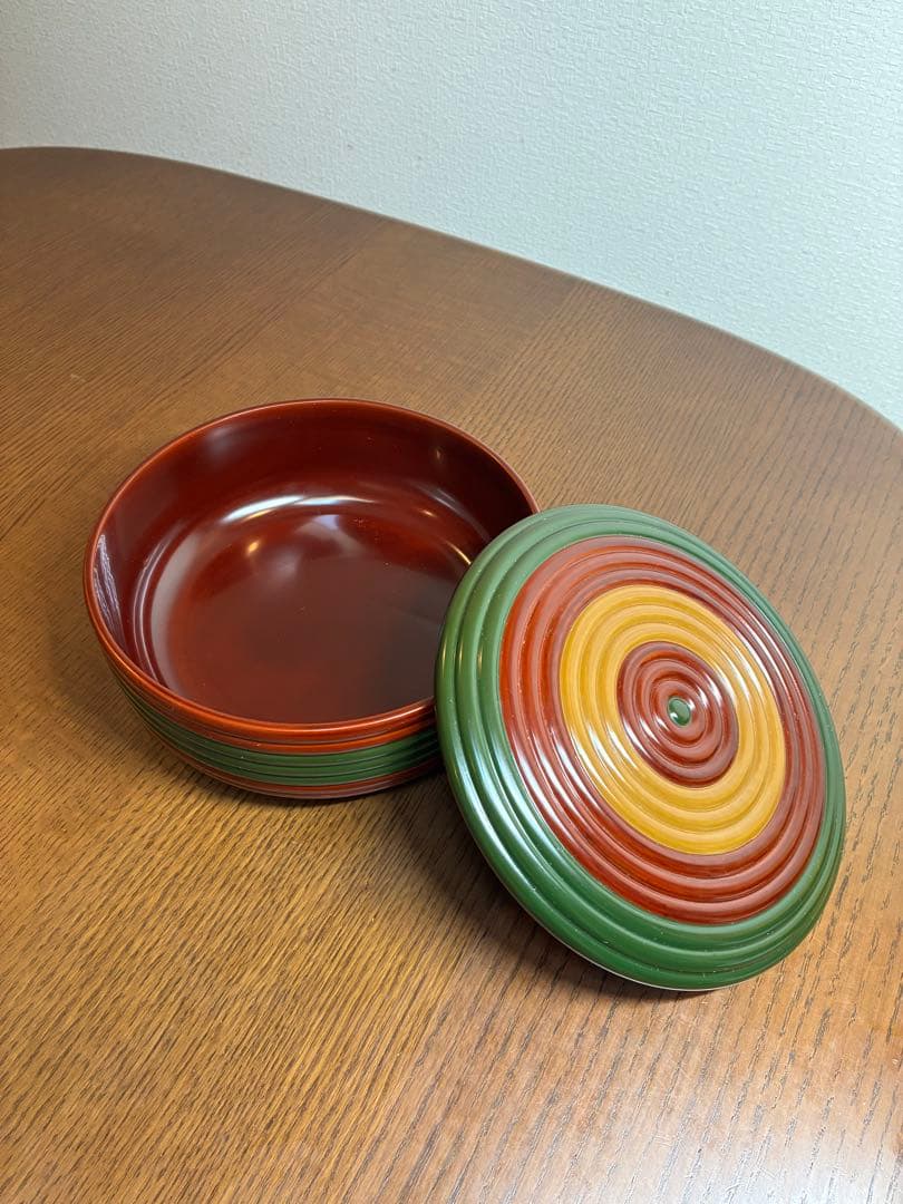 平安 三上揚光堂　漆器　古満　菓子器　食籠