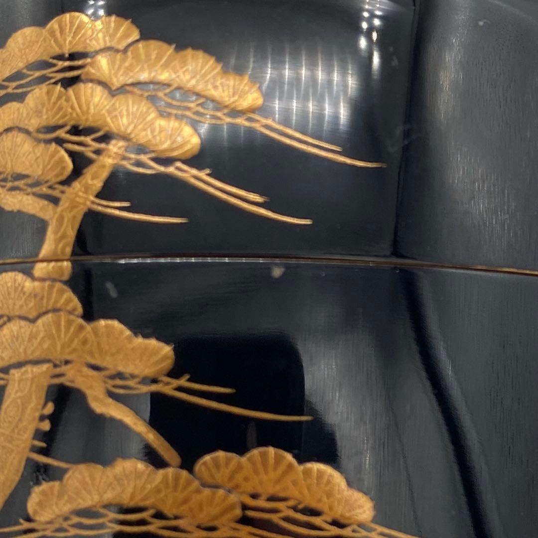 大棗　住吉蒔絵内梨地　松堂作　茶道具　古物