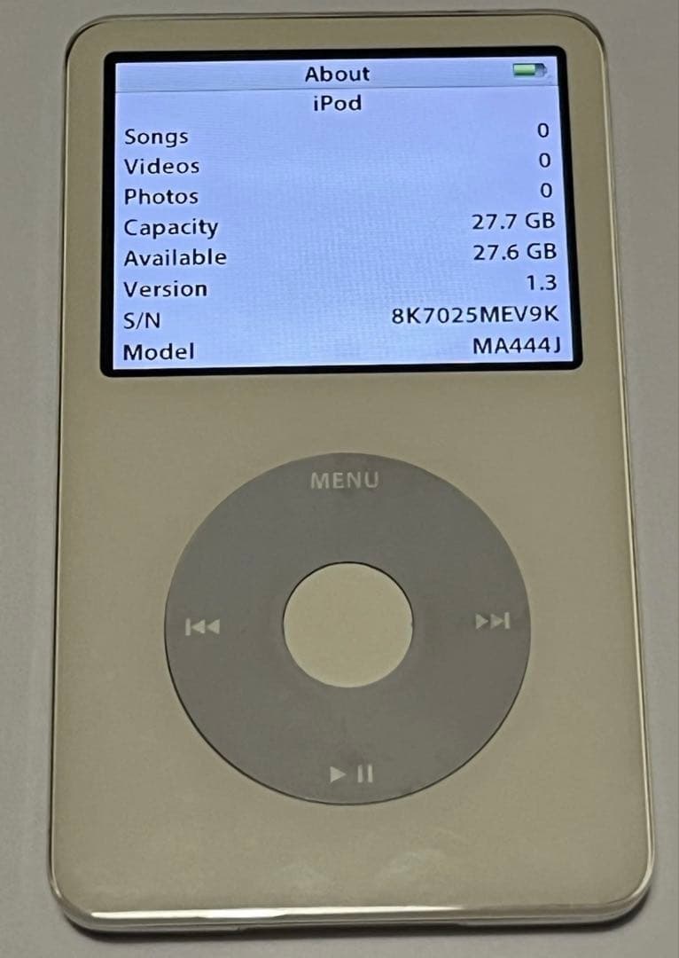 [通電動作確認済] Apple iPod Classic 30GB