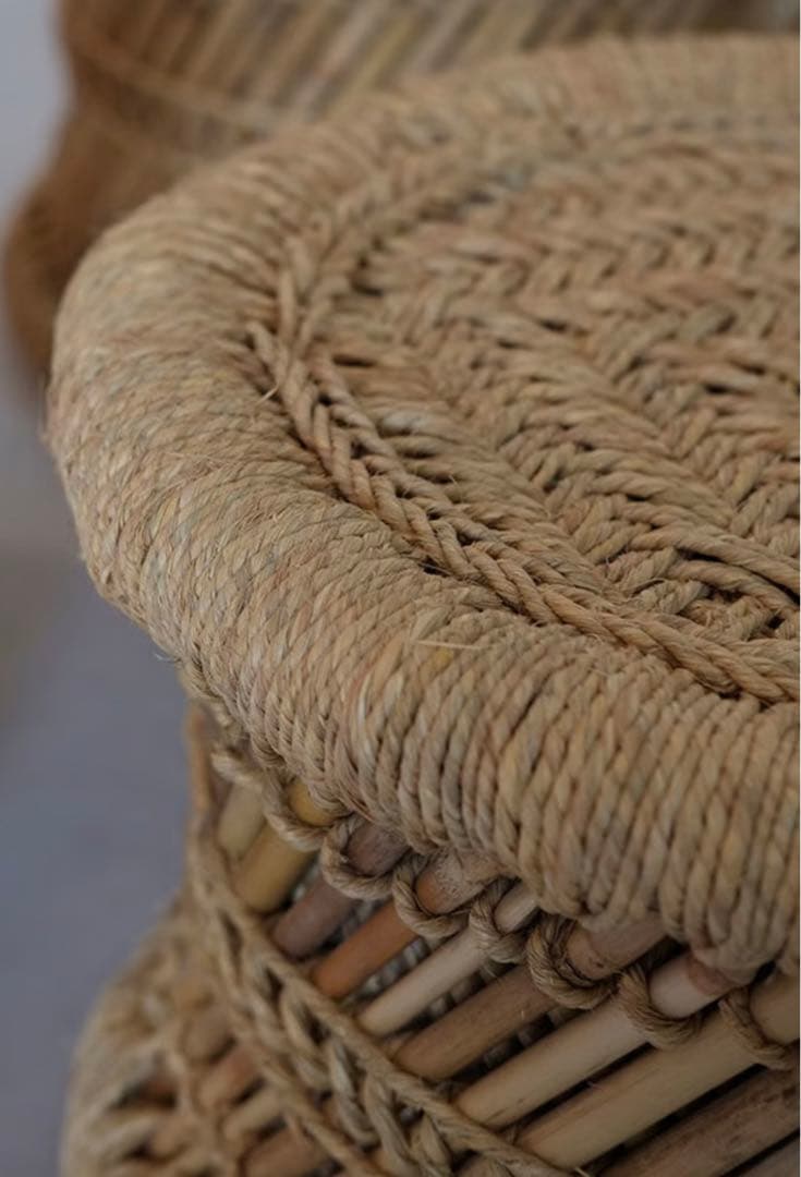 ［最終値下げ］インドの葦スツール「ムラ」