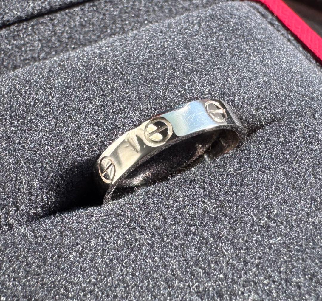 【52号】Cartier カルティエ ミニラブリング ホワイトゴールド