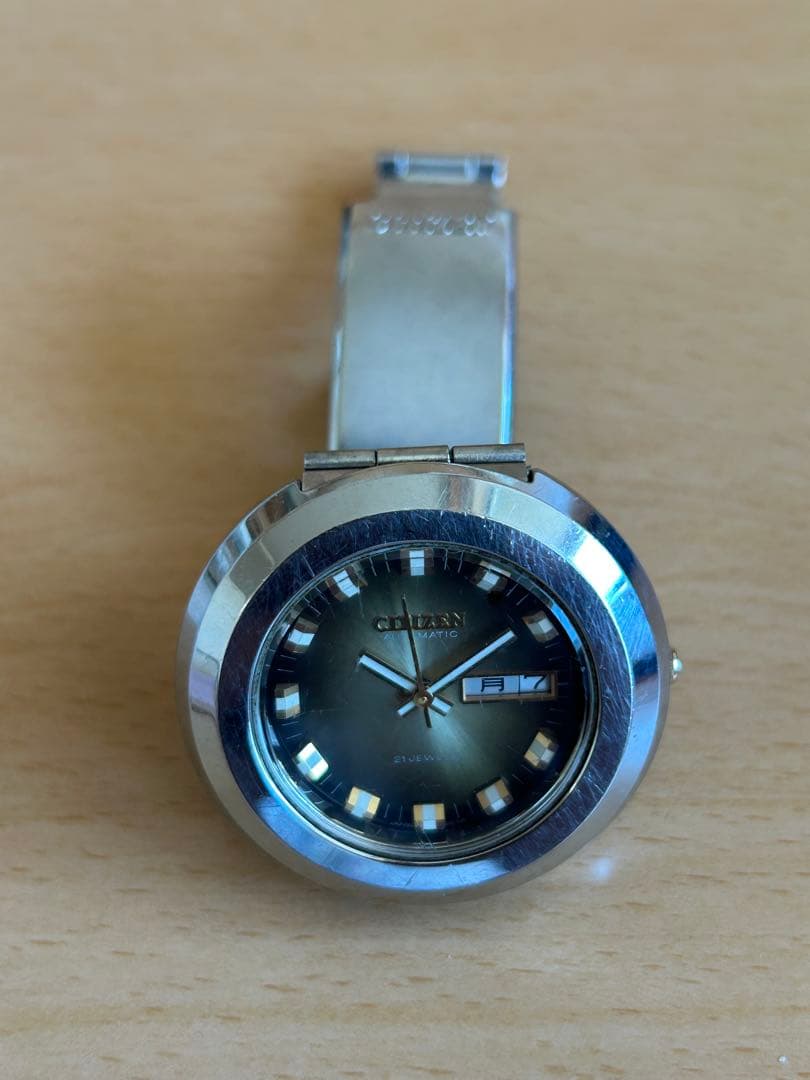 CITIZEN 自動巻き アナログ腕時計 ブラウン