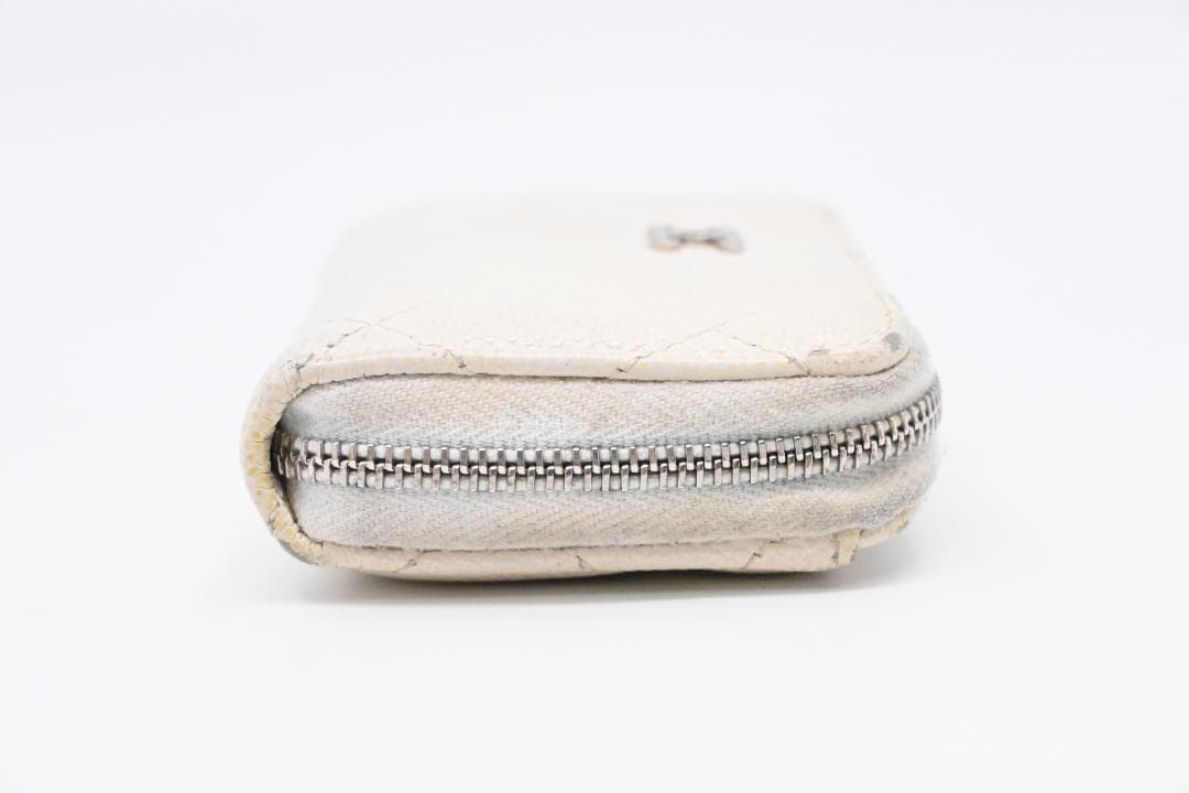 CHANEL　シャネル　キャビアスキン　ラウンドジップ　ココマーク