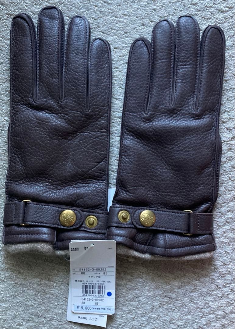 IL BISONTE レザーグローブ 手袋 メンズ