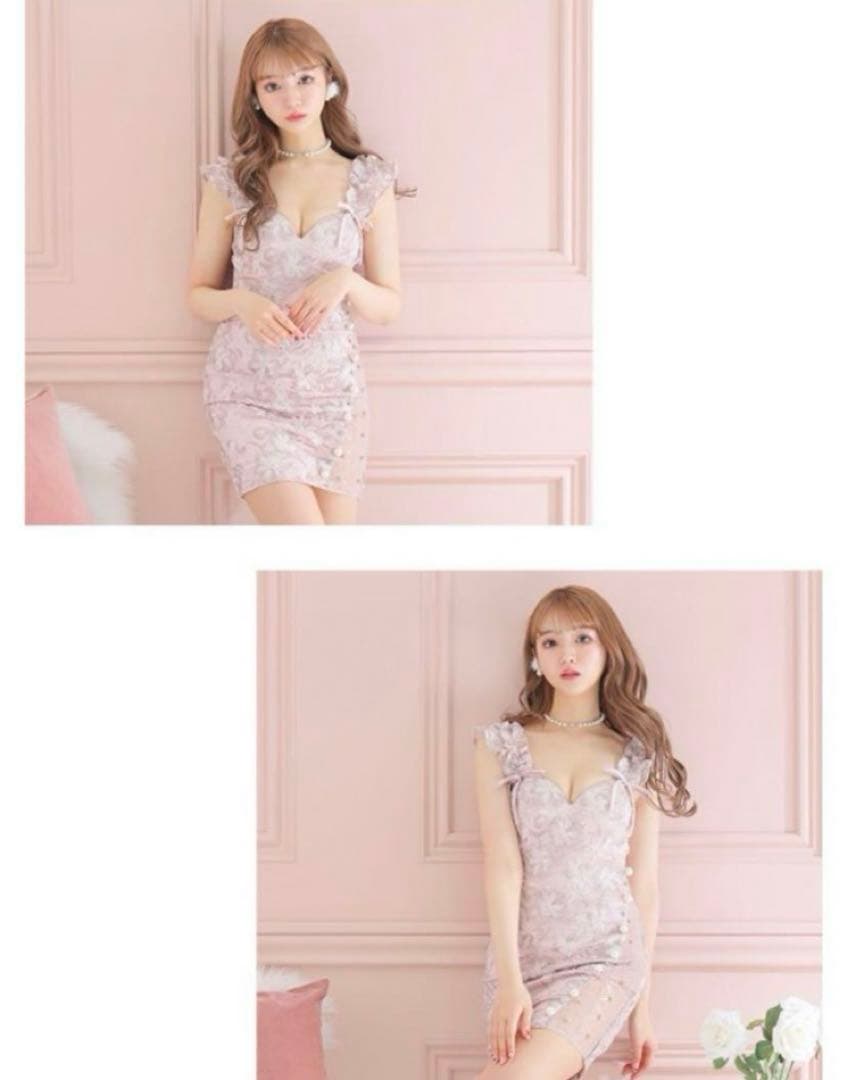 ROBE de FLEURS ピンク ドレス S