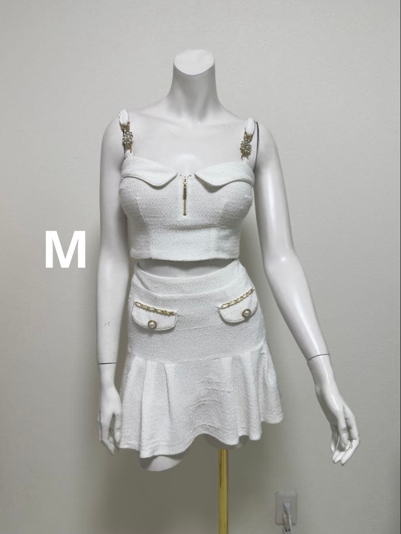 anストレッチありセットアップ・ツイードドレス