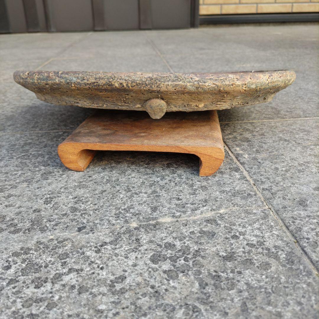 義村秀峰の盆栽鉢、山野草鉢、年代物、常滑焼民芸工芸士、常滑焼、古鉢、