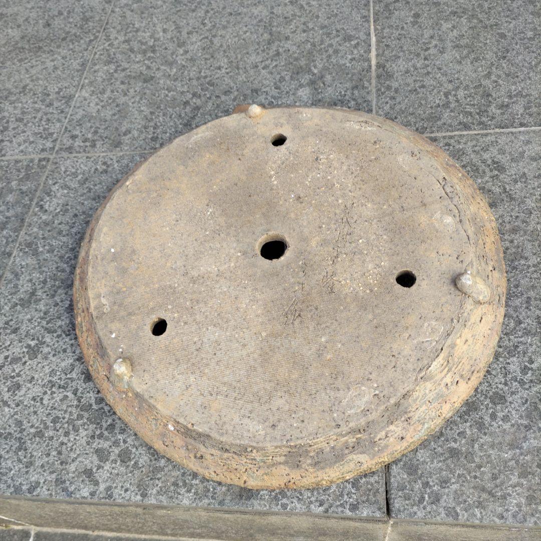 義村秀峰の盆栽鉢、山野草鉢、年代物、常滑焼民芸工芸士、常滑焼、古鉢、