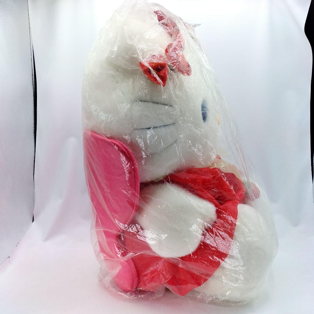 未使用 ハローキティ フラワー フェアリーキティ ツバキ ぬいぐるみ 45cm