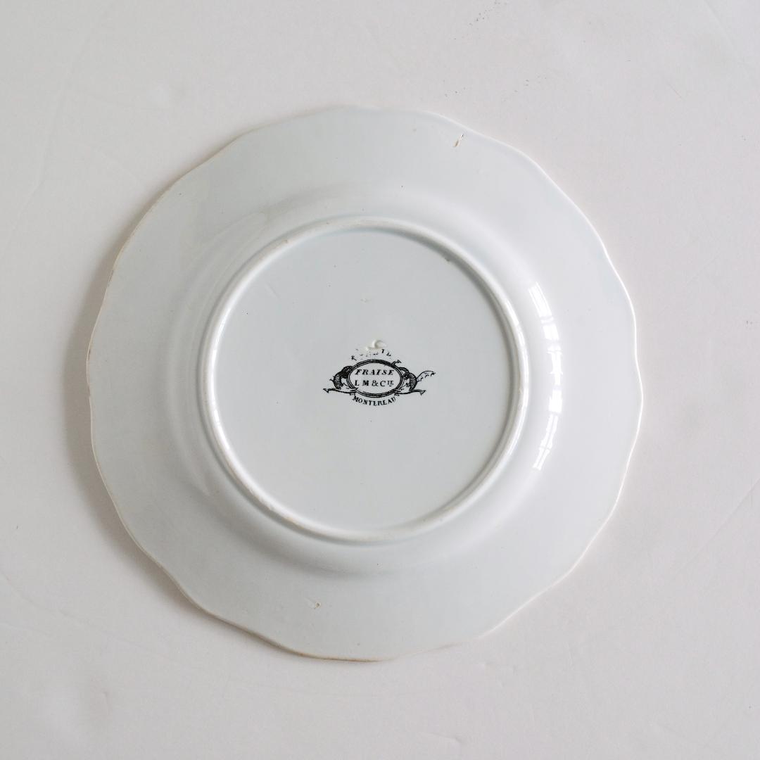 ジョルジュ・サンドのいちご皿 FRAISE クレイユモントロー B *状態良