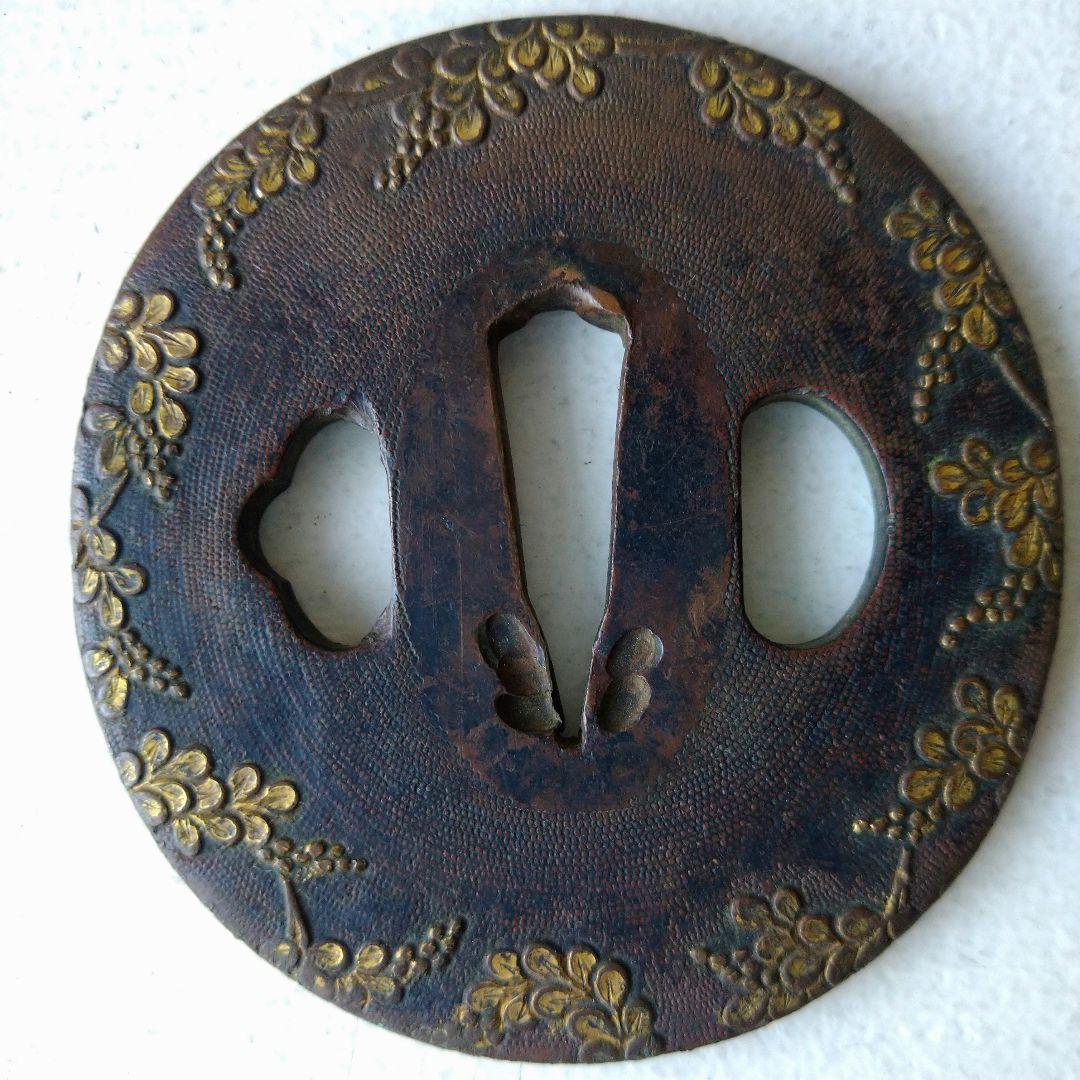 花装飾 鍔(つば) 金属製 円形