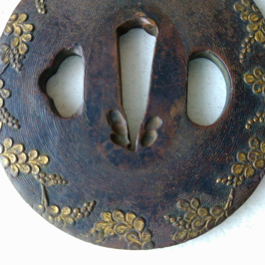 花装飾 鍔(つば) 金属製 円形