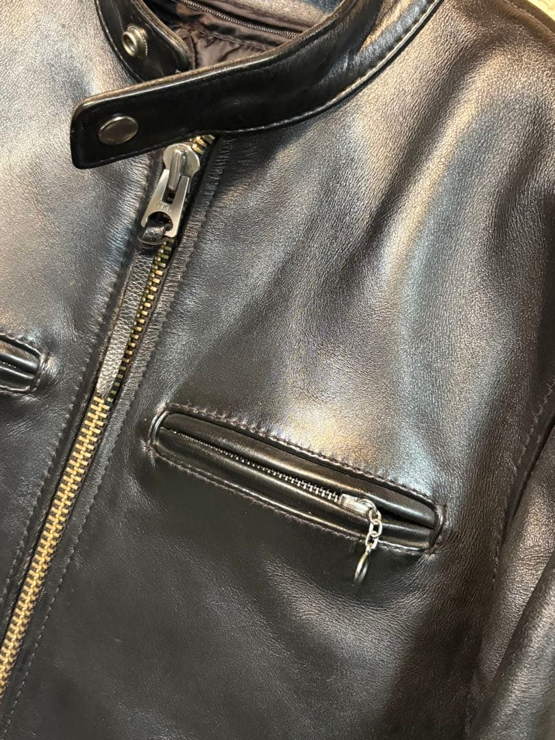 カドヤ／KADOYA／K’ｓLEATHER ／シングルライダース ／黒／M ／革