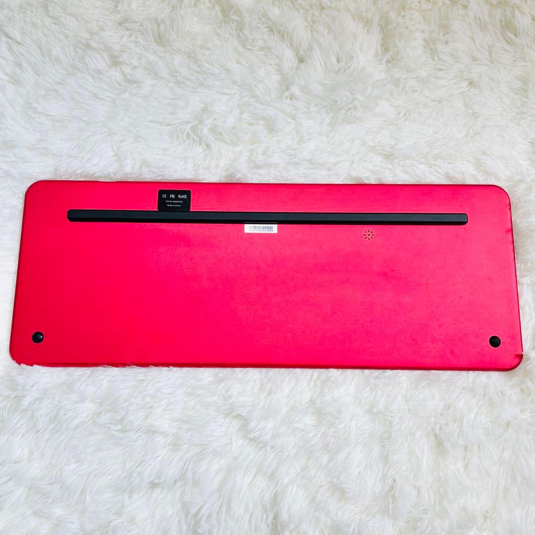 希少　超美品　Bastron B10 pro ガラス製キーボード　レッド　無線
