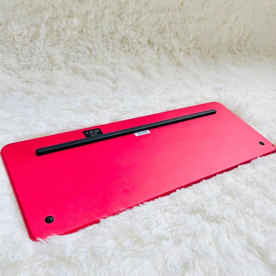 希少　超美品　Bastron B10 pro ガラス製キーボード　レッド　無線