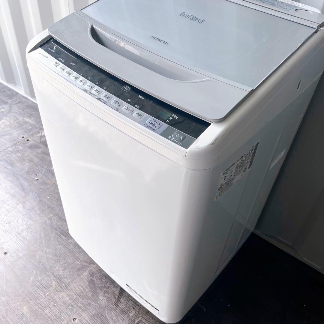 140取付無料！完動品！日立ビートウォッシュ高性能9kg洗濯機！冷蔵庫
