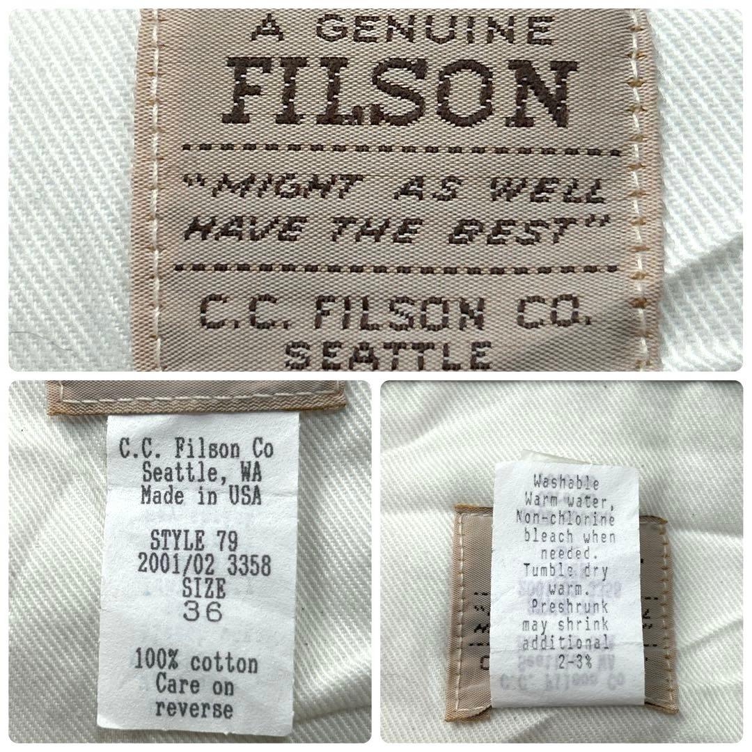良品 FILSON 旧タグ USA製 チノパン ベージュ 36（38.5）L相当