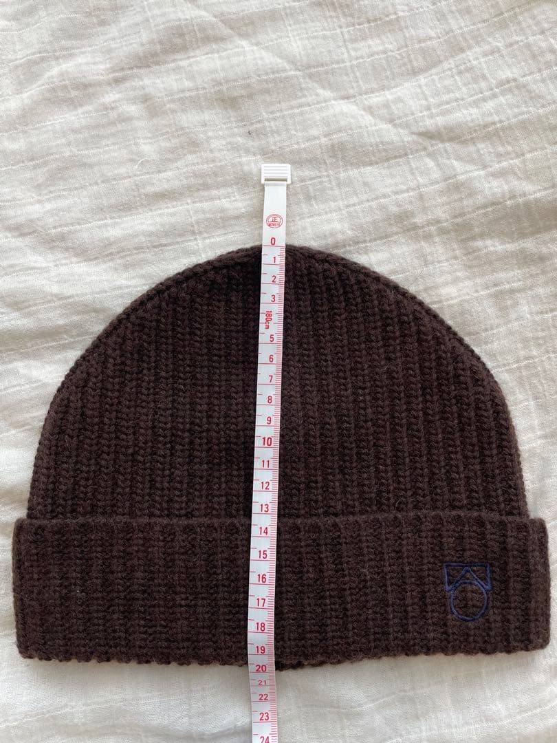 25aw main story ニット ビーニー ダークチョコレート M/L
