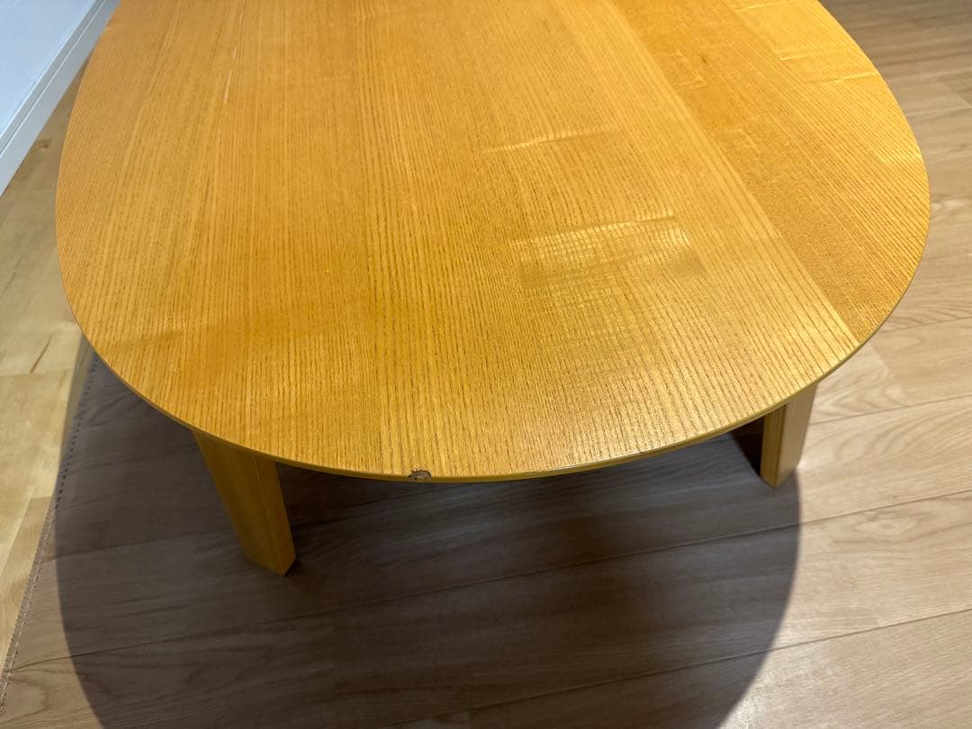 無印良品こたつテーブル楕円+ケーブル非売品