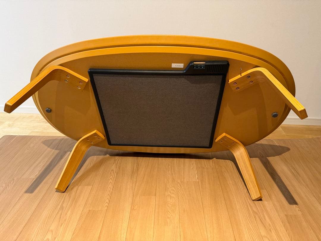 無印良品こたつテーブル楕円+ケーブル非売品