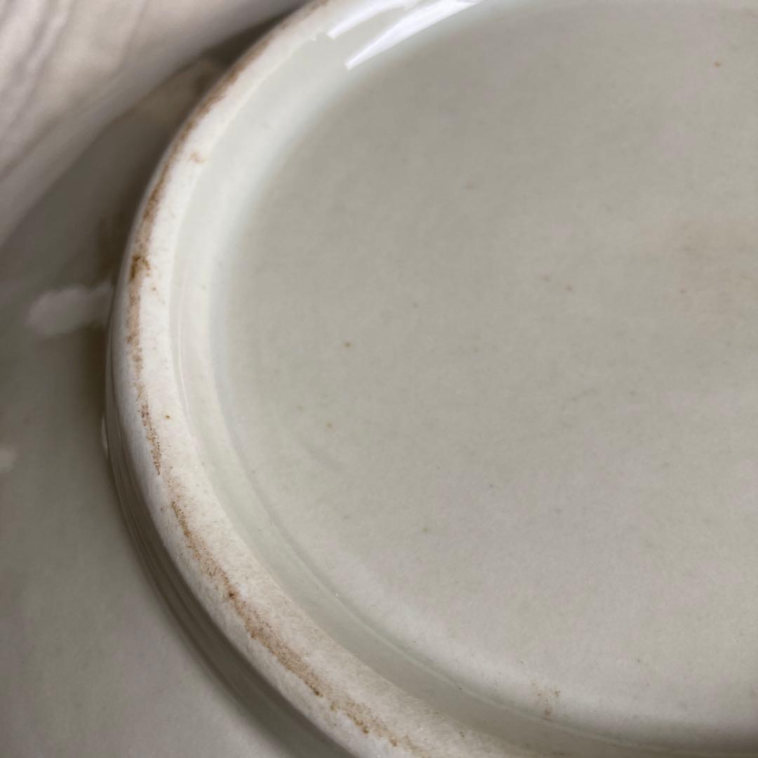 【レプリカ】伊万里　焼染付水葵に兎図大皿のレプリカ