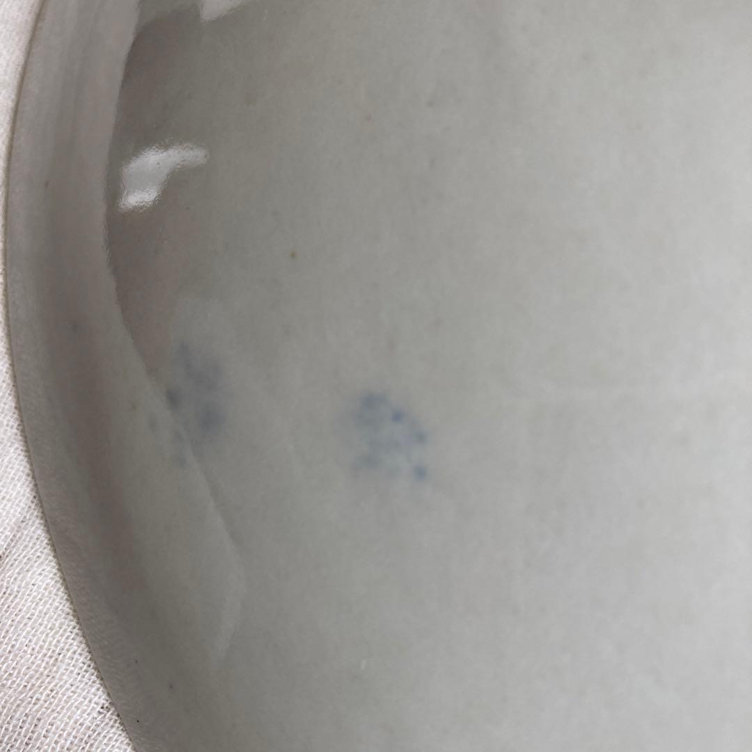 【レプリカ】伊万里　焼染付水葵に兎図大皿のレプリカ