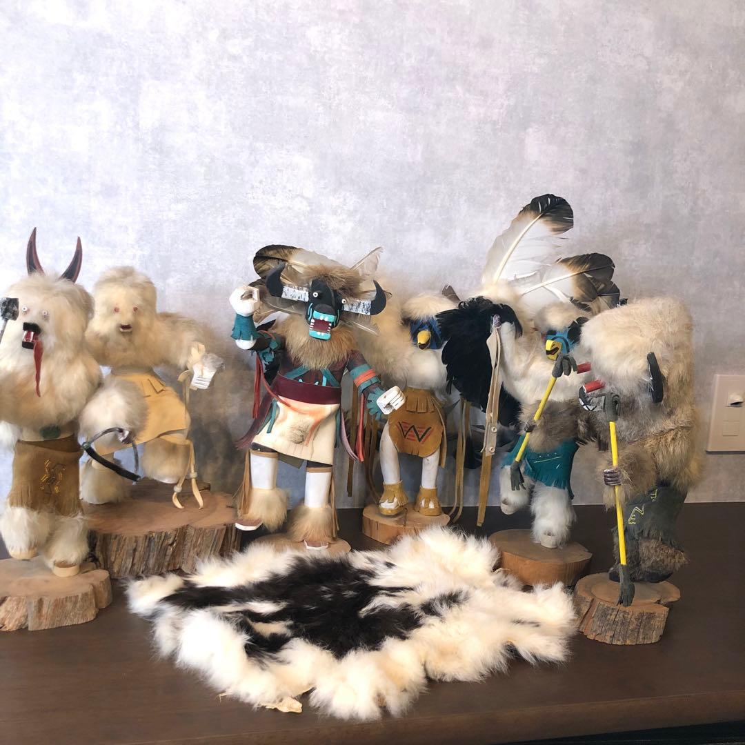 アンティーク カチナドール ウルフダンサー フィギュア 人形