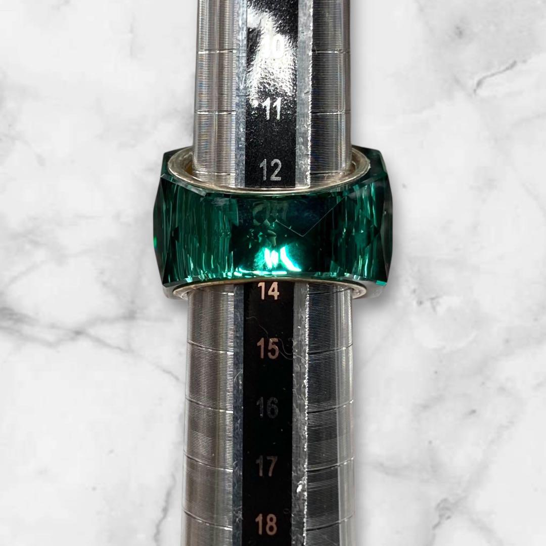 スワロフスキー ニルヴァーナ エメラルドグリーン リング 13号 275