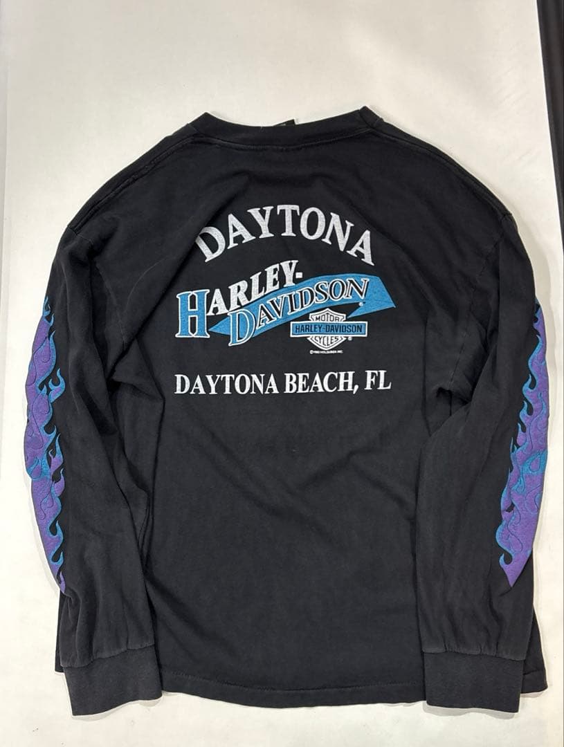 1992 HARLEY DAVIDSON フレイムス 長袖Tシャツ　XL