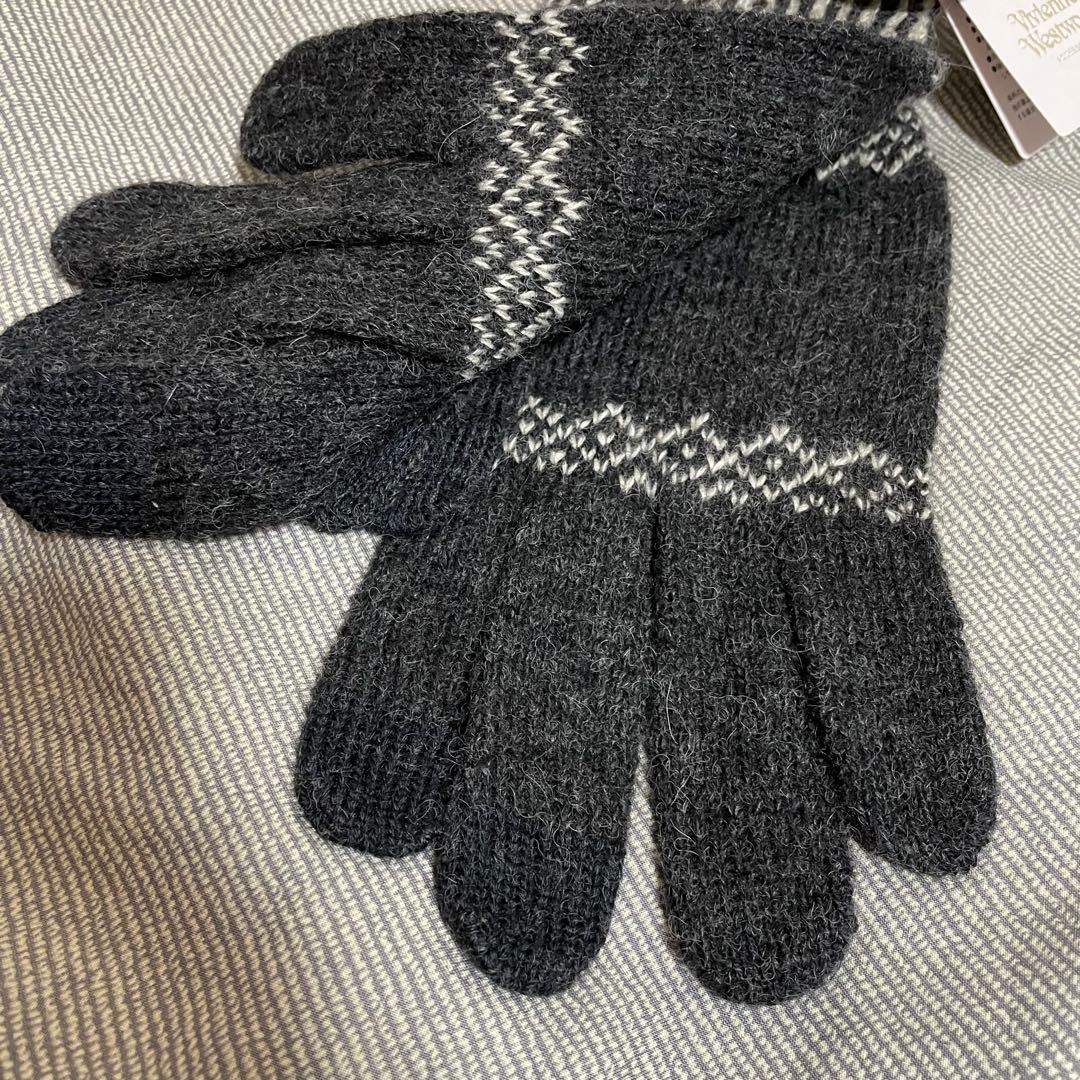 新品　ヴィヴィアンウエストウッド ビッグオーブ手袋「男女兼用」④