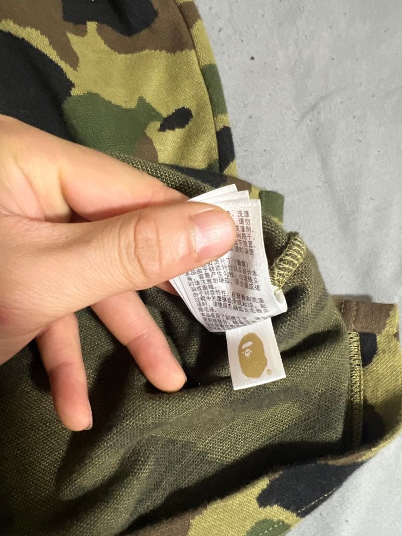 ま*い様 A BATHING APE カモフラージュ柄 ポロシャツ M