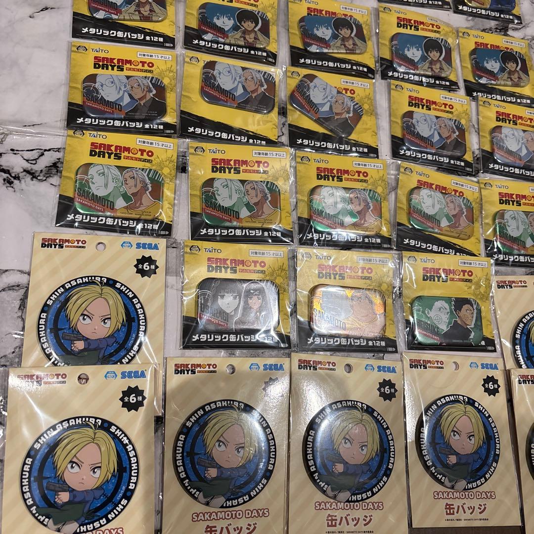 SAKAMOTO DAYS　メタリック缶バッジ 30個セット