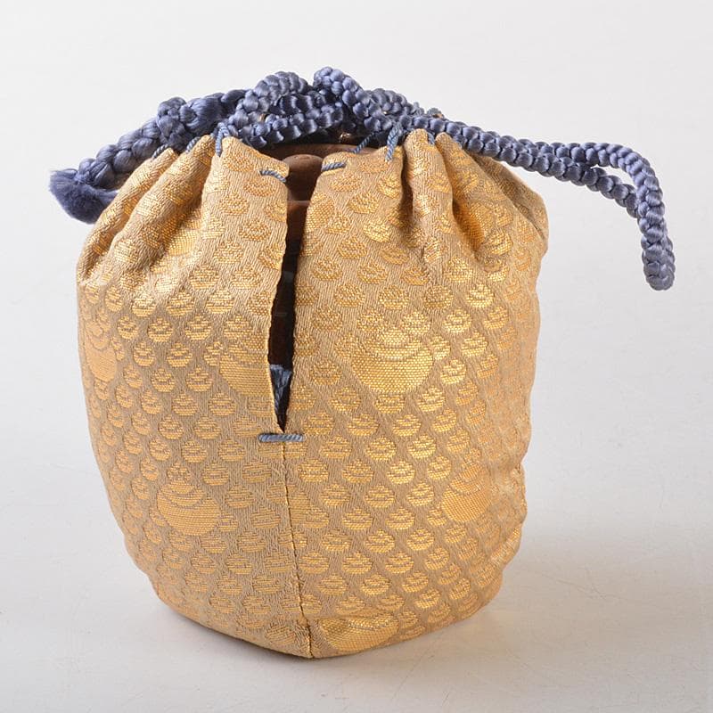 茶道具　漆塗　中山信一作　阿古陀茶器　仕覆付　共箱　V　6560