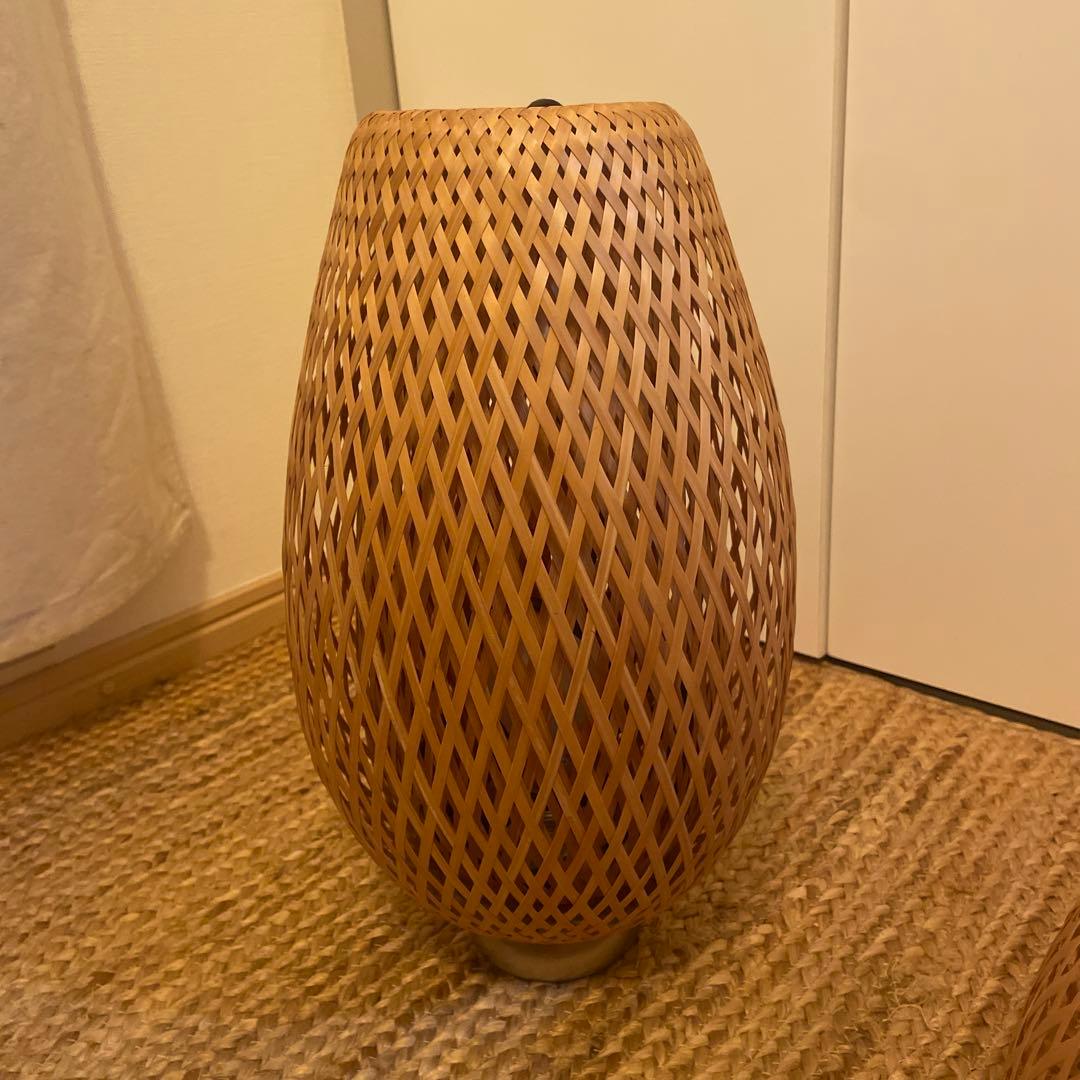 ❤️2点セットLED電球付き❤️ ラタン製シーリングライト E26ソケット対応