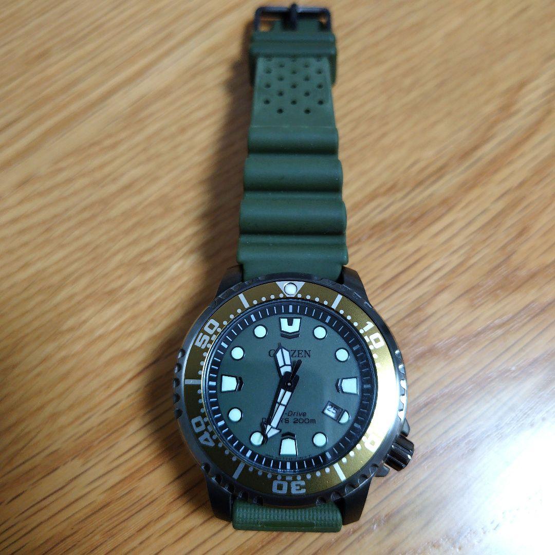 CITIZEN シチズン BN0157-11X カーキ色