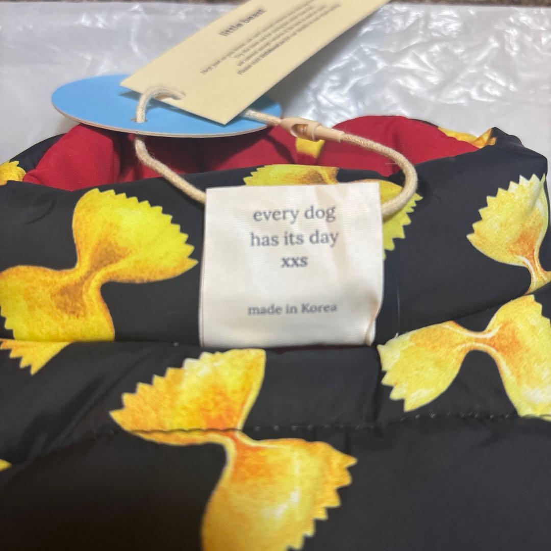 little beast パスタ柄犬用コート