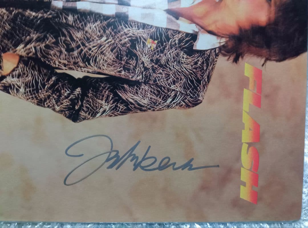 ジェフ・ベック　サイン入り LP「FLASH」JEFF BECK