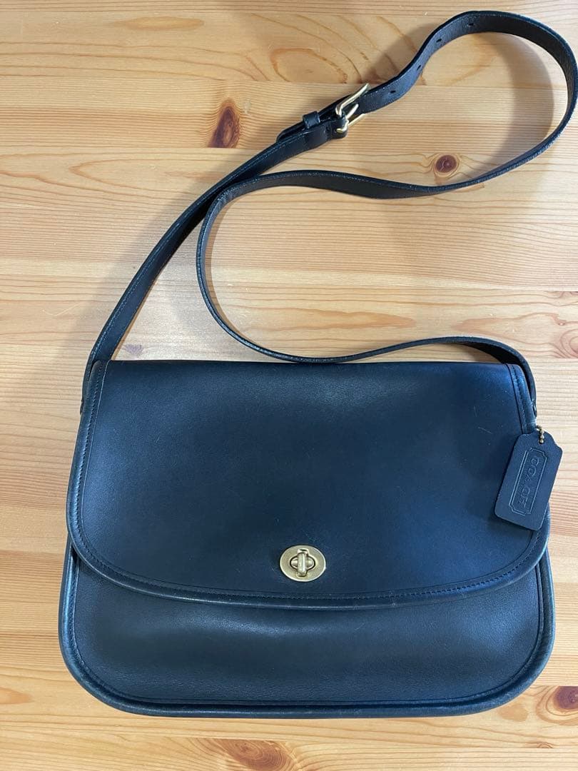 COACH オールドコーチ ターンロック ショルダーバッグ