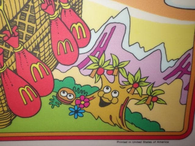 80’S★McDonald's★壁掛け★ポスター★39★ビンテージ★マクドナルド