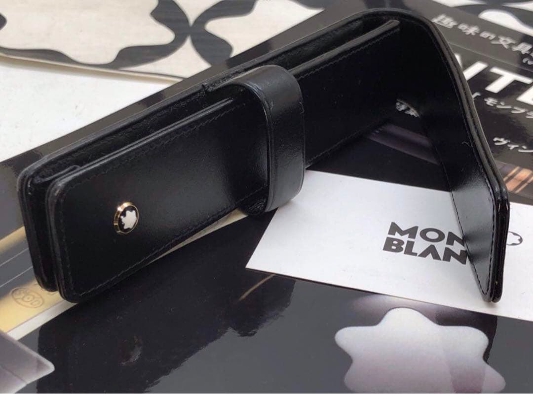 ⭐️完売のレアな1本差し美品マイスターペンポーチNo30301シエナ★モンブラン⭐️