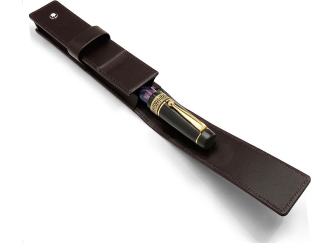 ⭐️完売のレアな1本差し美品マイスターペンポーチNo30301シエナ★モンブラン⭐️