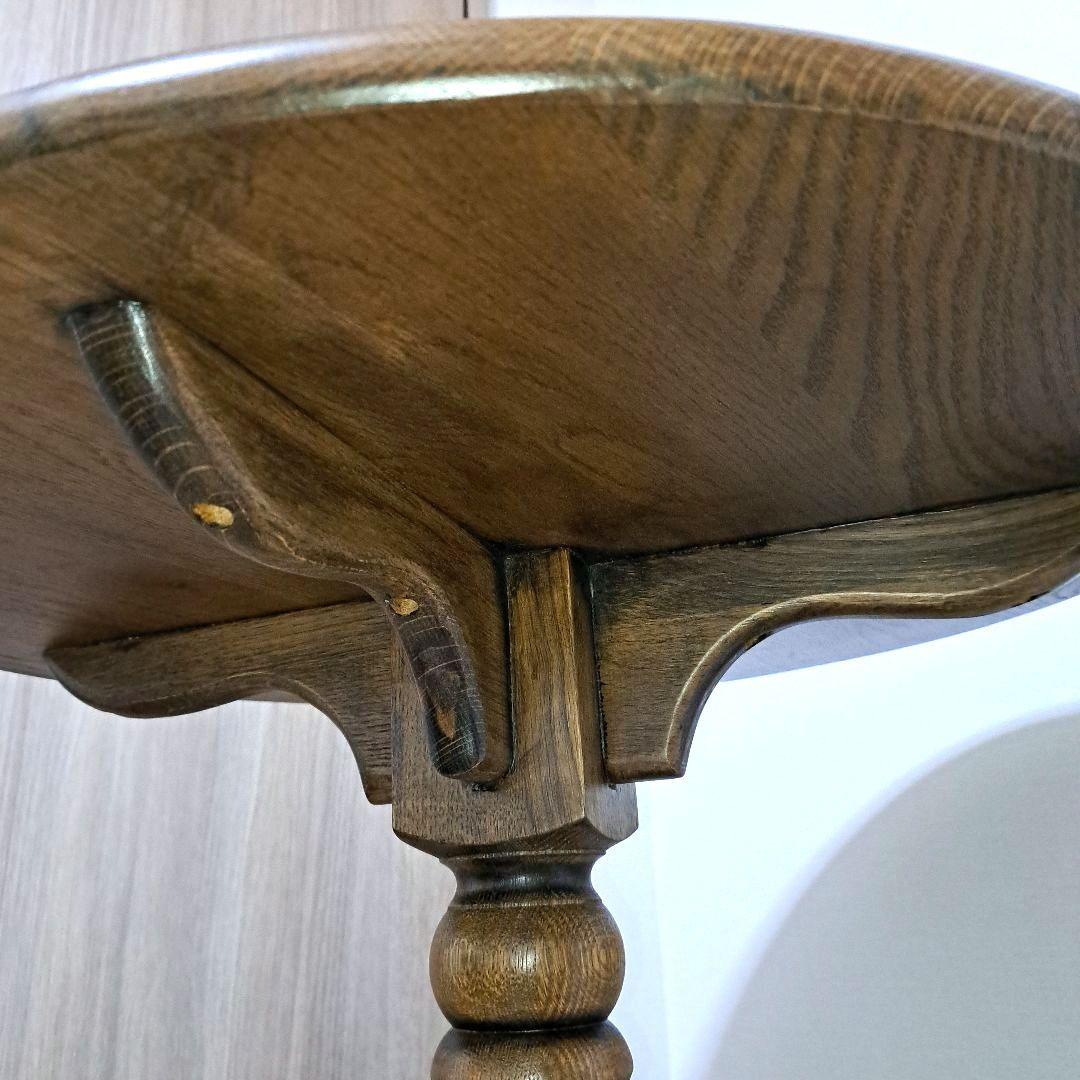 木製円形カフェテーブル サイドテーブル コーヒーテーブル